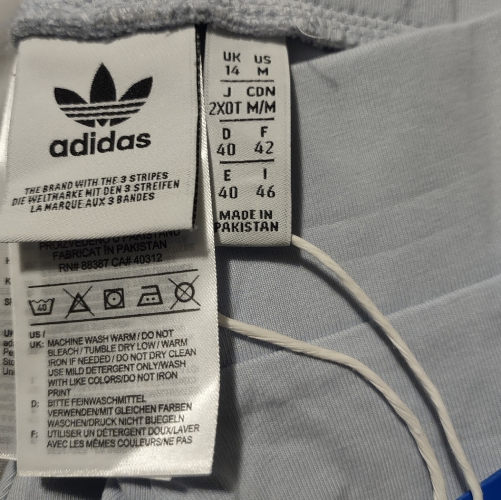 Adidas Full Length Blue Athletic Leggings Size Medium - Picture 4 of 4
